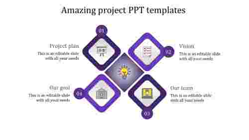 project ppt templates-Amazing project PPT templates-4-purple